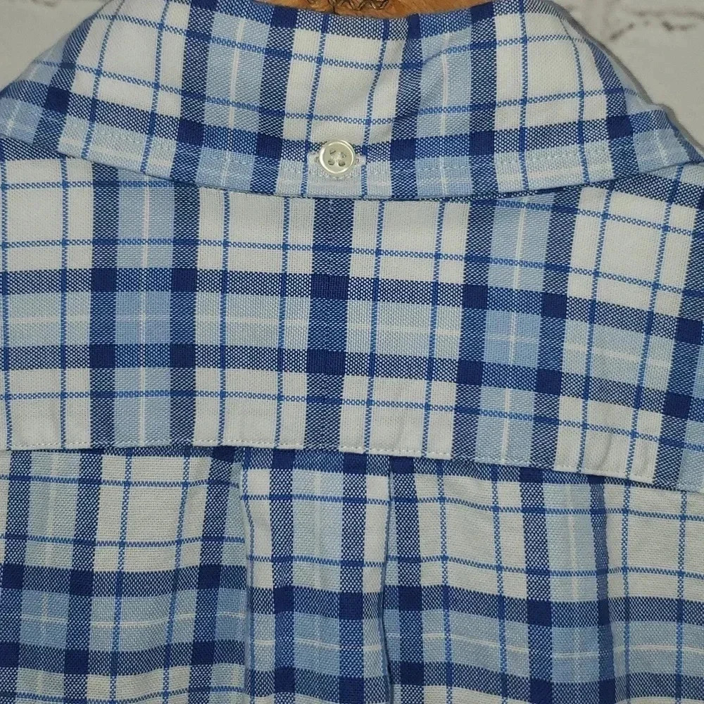 Ralph Lauren Plaid Short Sleeve Shirt Mens Size L - Picture 9 of 11